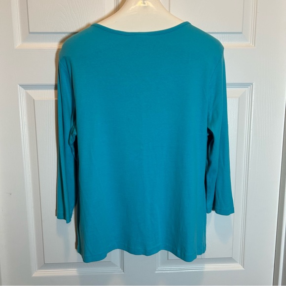 Faded Glory Three Quarter Sleeve Top - Picture 6 of 7